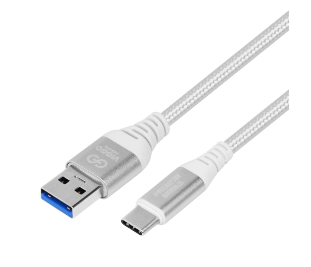 VIGGO DESIGN USB - USB-C VIGGO PREMIUM 3A 1m Biały - 1457524 - zdjęcie 3